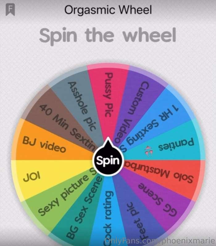 I think its time to spin the wheel! 🔥 You could win a custom..
