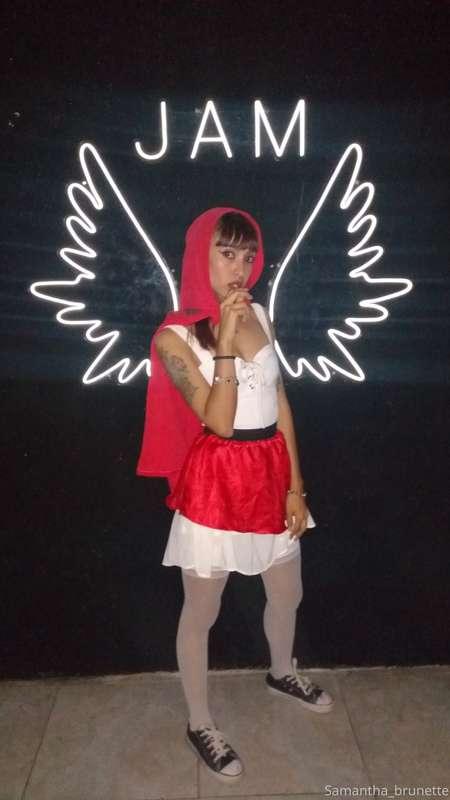 Little Red Riding Hood is ready for any request sweetheart....