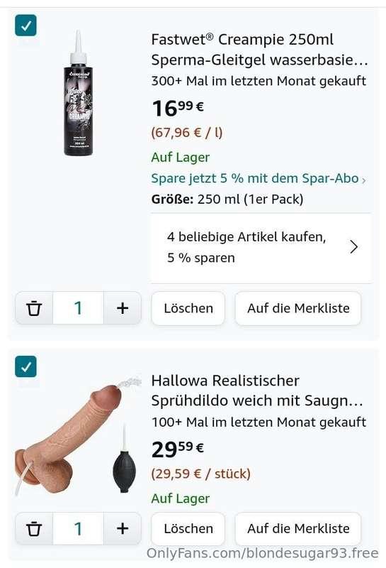 Help me get this bad boy and some fake cum for hotter videos..