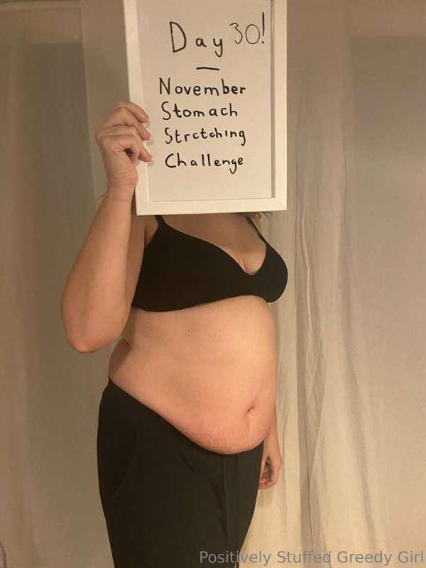 Day 30 of the stomach stretching challenge - part 1 - After ..