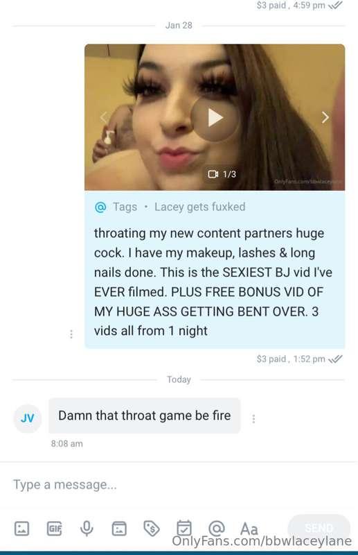 Check DMs for a bj video 😍