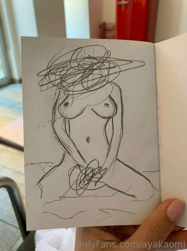 I am an artist, this is my self portrait 🤍 unlock to see the..