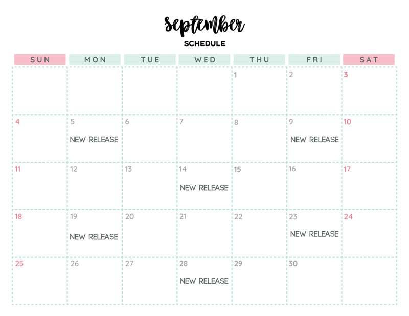 September Update + Schedule 