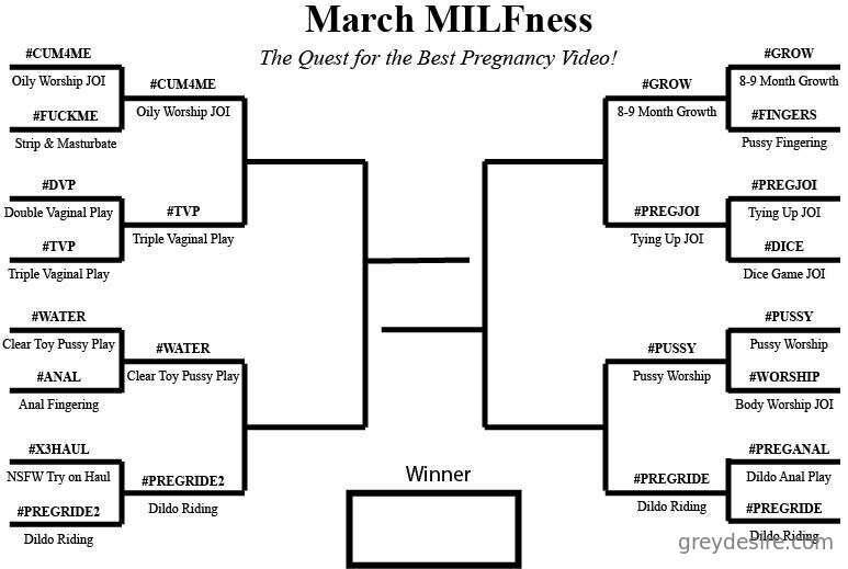 🍀 MARCH MILFNESS: MATCH NINE 🍀#CUM4MEWorship My Pregnant Bod..
