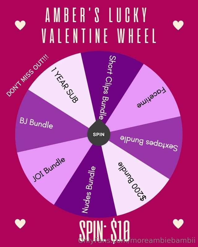 😍 Ambii's Valentine's Day Wheel Spin 😍You have NO IDEA what ..