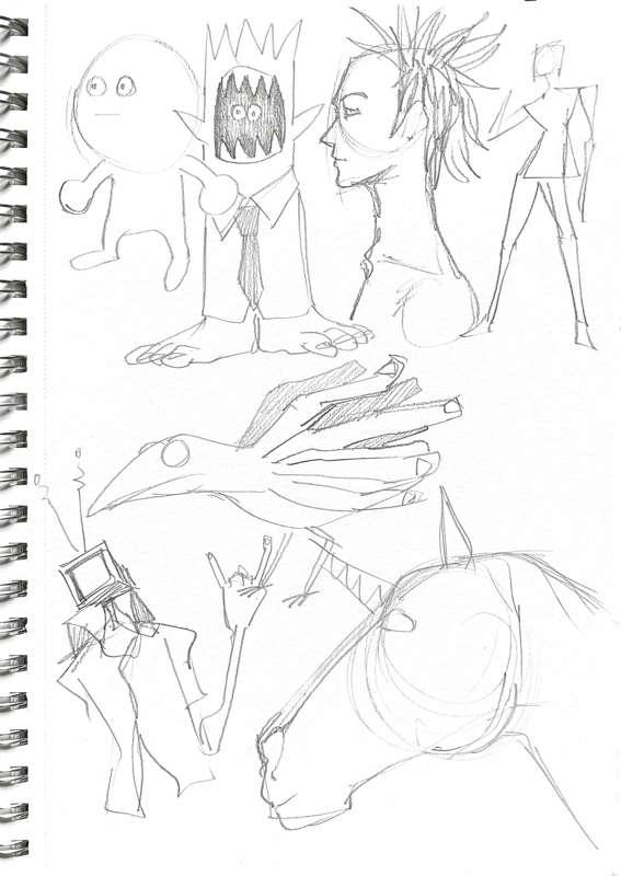 Some April 2025 sketchbook stuff