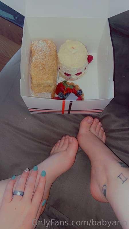 Something sweet for me to eat & something even sweeter for y..