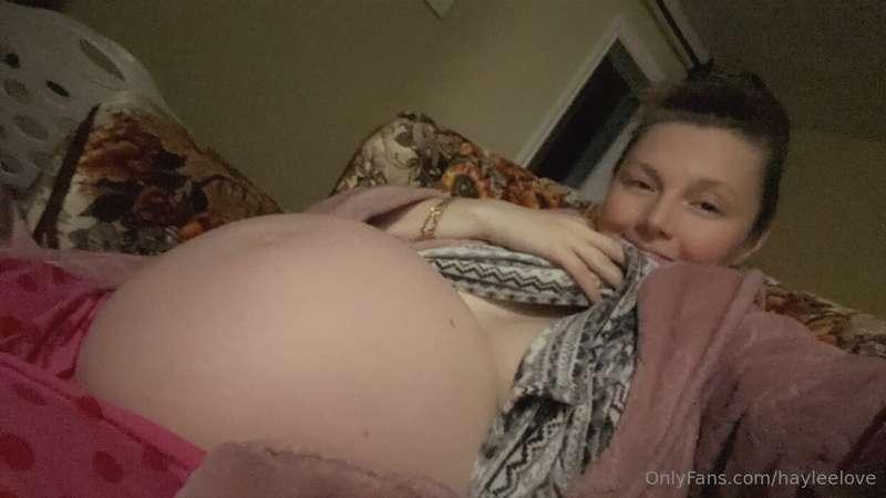 This was 34 weeks! Still measured way bigger but now at 37 w..
