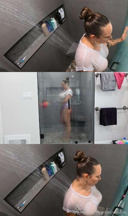🍍 bun because I didn't want to get my hair wet 😜🚿