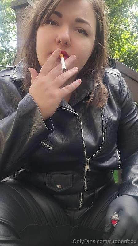 VIDEO Smoking Leather Bully Humiliates You 2Your leather bul..