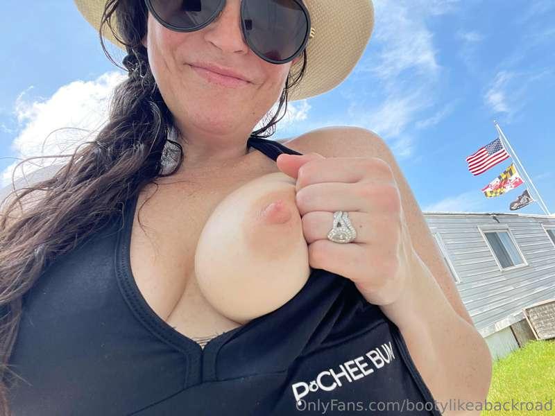 Sneaking nip pics while staying in a house with your parents..