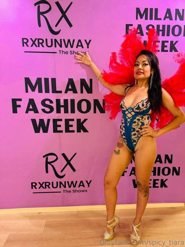 I walked for Milan fashion week . 