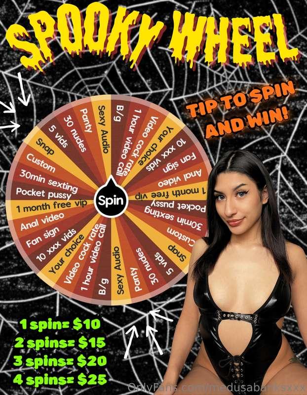 🎃SPOOKY WHEEL🎃 naughty prizes for my special fans!! 🫶🏽Ready ..