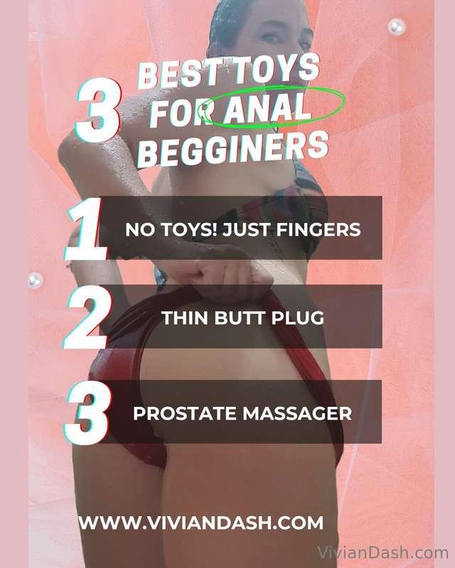 🍑 Anal tip of the day! 🍑I got asked what are the best toys f..