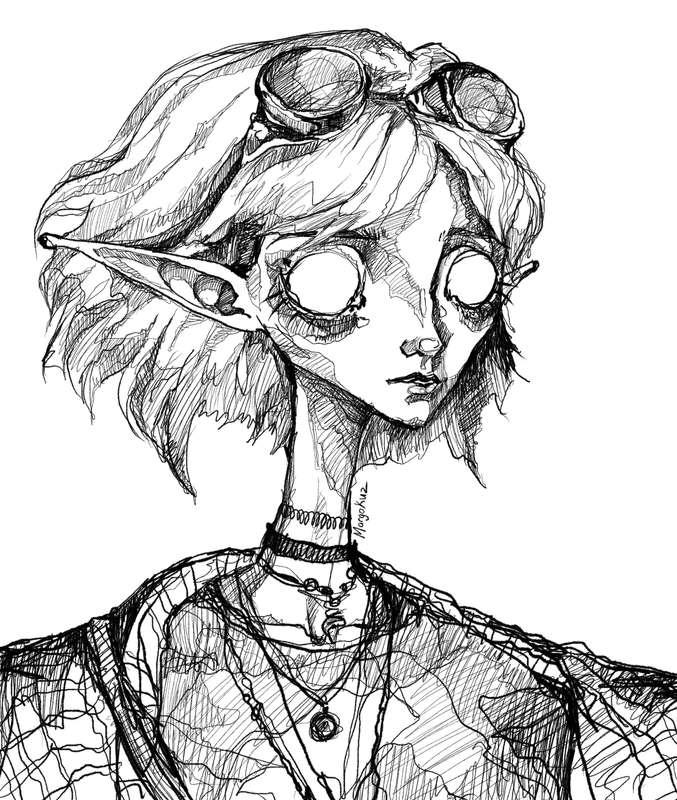 my drawing based on new profile pic~

#fyp #art #artist #elf #freak #anime #nonbinary #enby #elfgirl #drawing