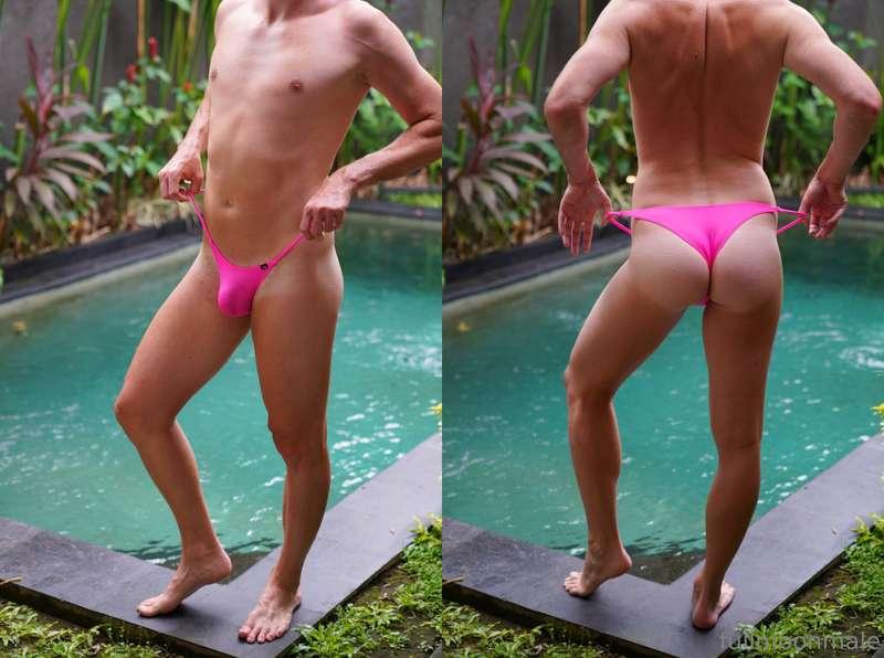 Show me your front and rear view in your fav sexy underwear ..