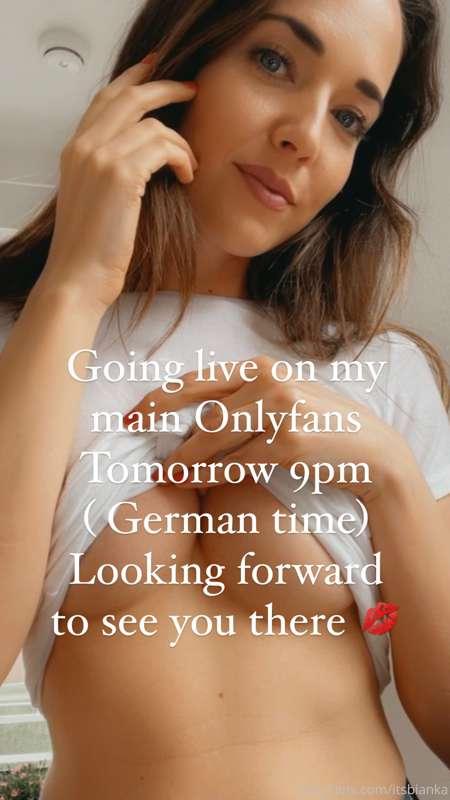 See you tomorrow 💋
https://onlyfans.com/iambianka