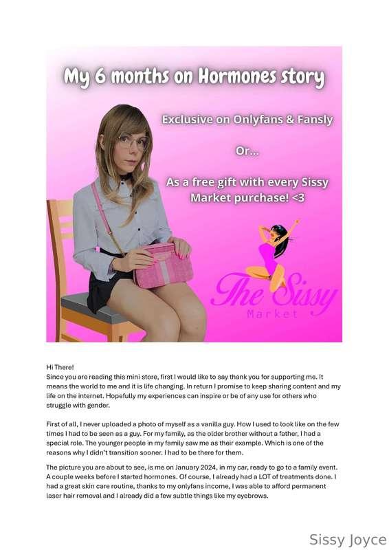 MY 6 MONTHS ON HORMONES STORY ------------------------------..