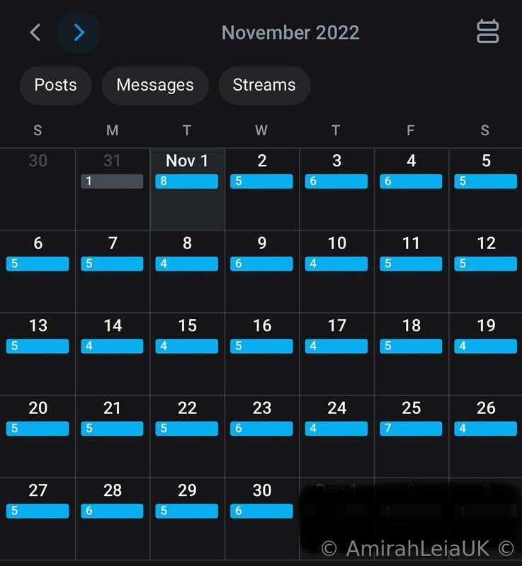 All of my content for November is scheduled and ready to go ..