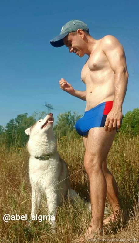 Sunbath with my dog