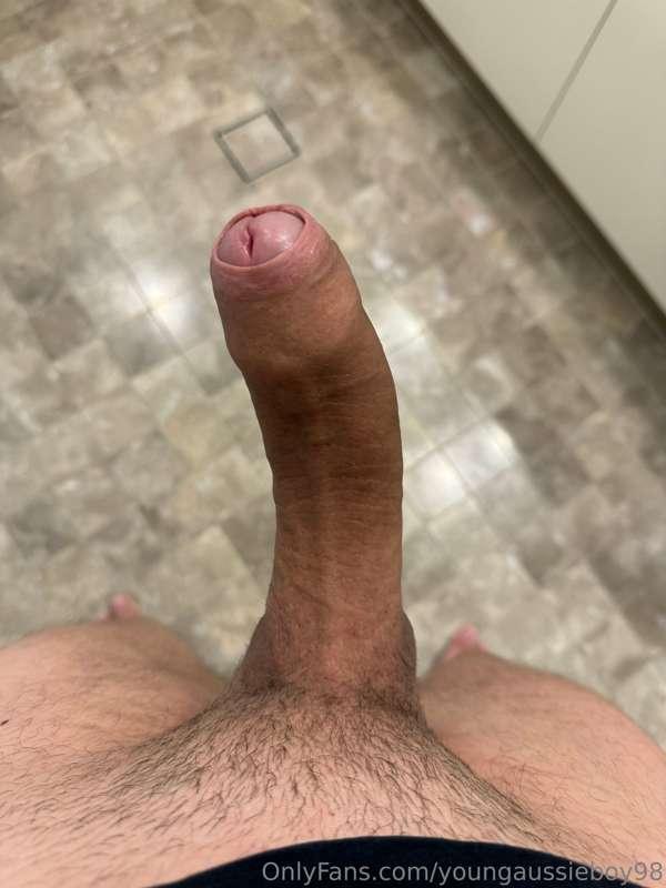 Cock out and hard on my little holiday :p
