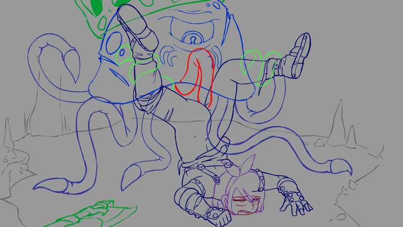 Axe Girl WIP1