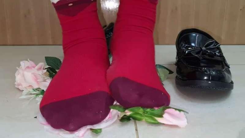 Dirty Klee socks trample flowers