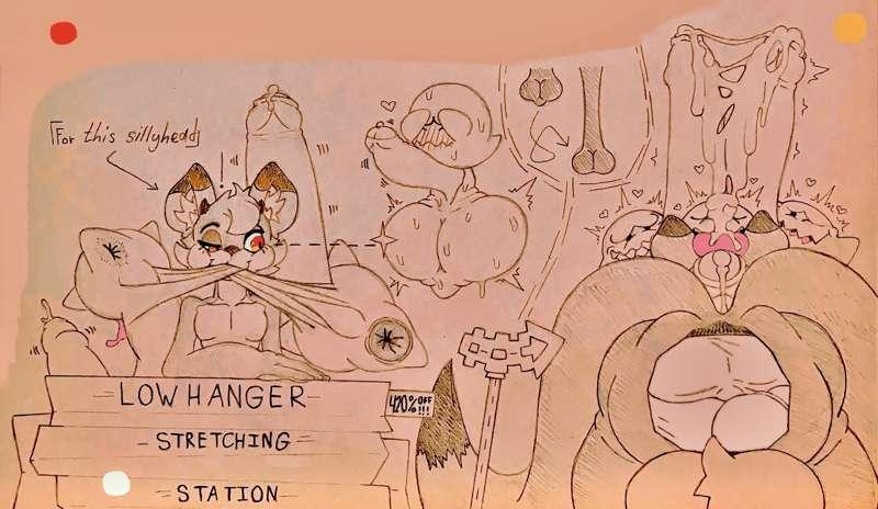 Lowhanger stretching station