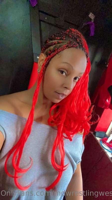 Feeling whole again… with my fire braids back in 🔥🔥🔥