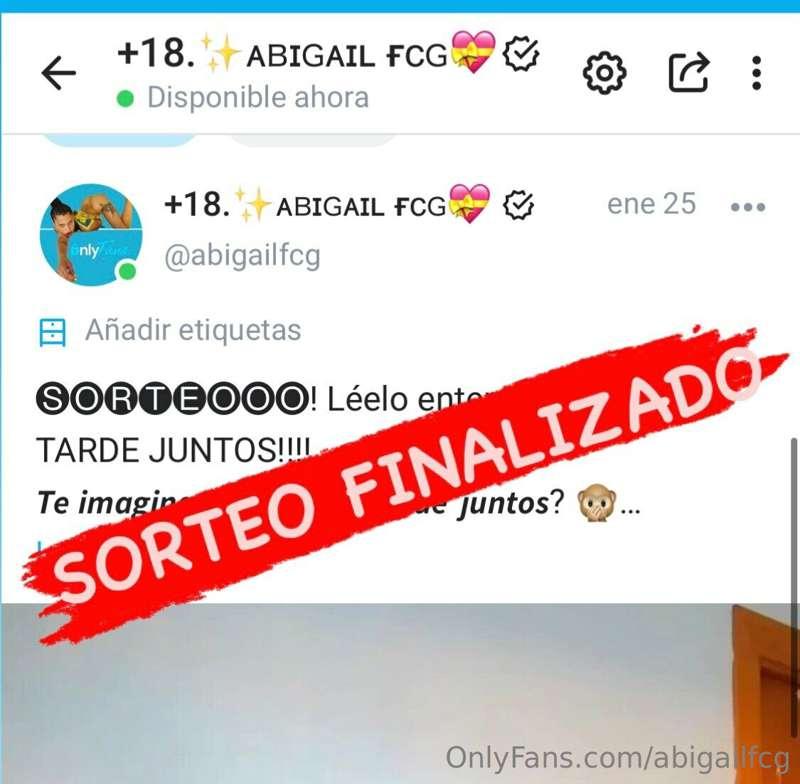 El ganador ya sabe quien es y puede reclamar su premio cuand..