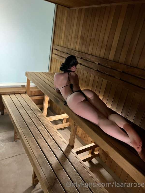 Wanna join me in the sauna?