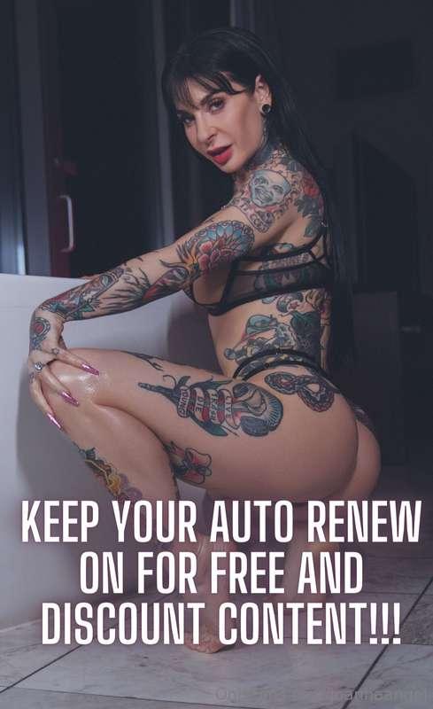 🚨 Make sure you keep auto renew on!! You will get all my new..