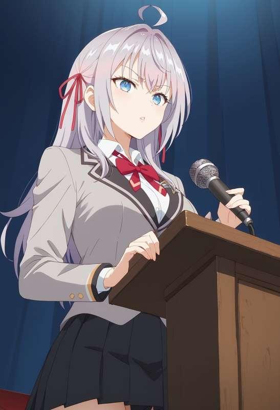 精液を清き一票だと思い込んで生徒会選挙演説をするアーリャさん　62枚(zip, pdf有り)