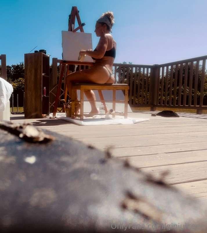 Painted all day outside today.   Summer, I know you’re gonna..