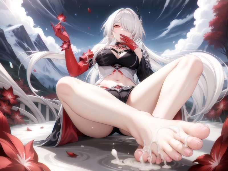 黄泉 Acheron HSR Foot fetish Set (24P)