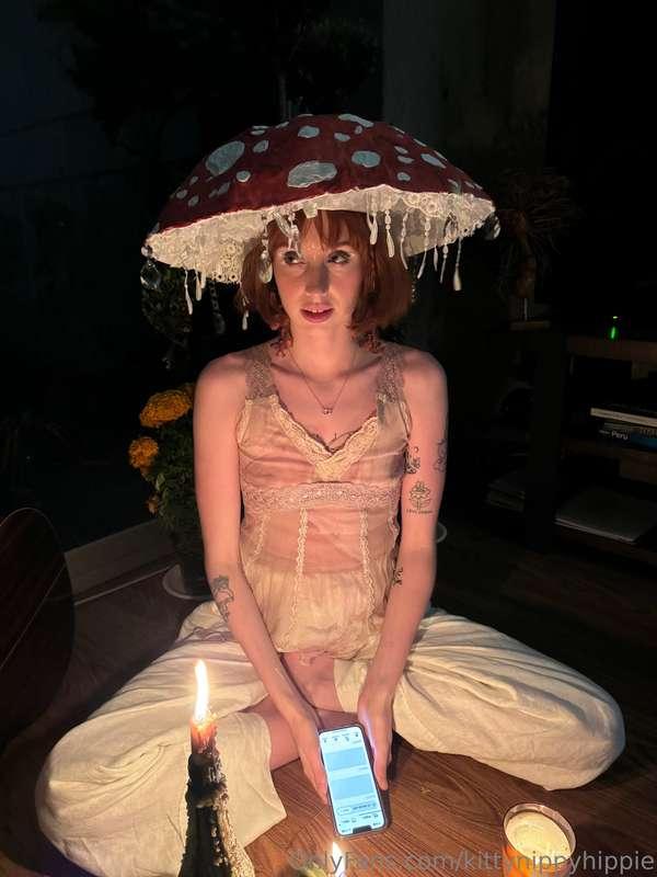 During Halloween I became a magical enchanted mushroom that ..