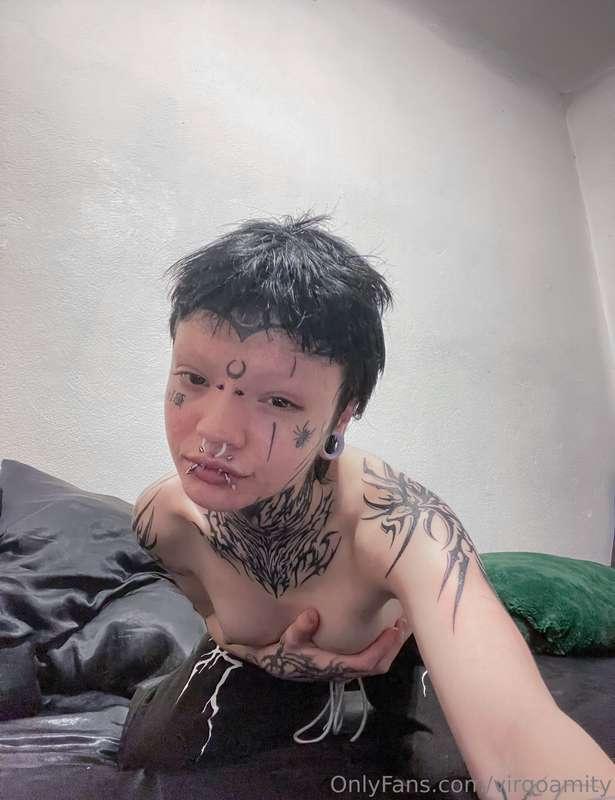 Showing off my new tattoo along with…my perky t*ts of course..