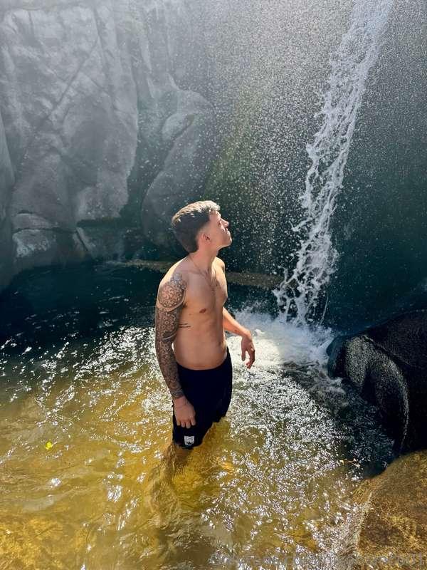 Under the charm of the waterfall 🌊✨