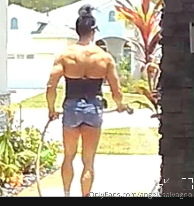 I’m outside watering my yard a lot and when I do people alwa..
