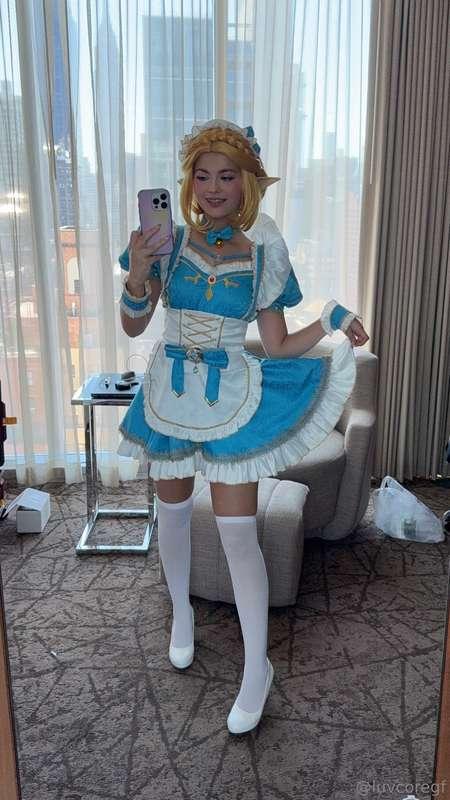 first cosplay of animenyc! maid zelda 🩵