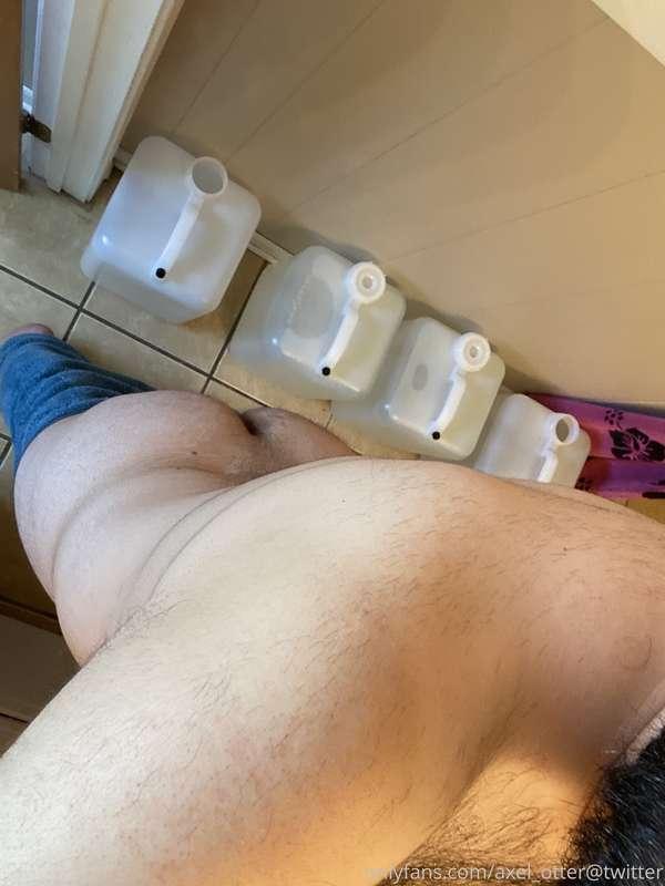 Quick front and back for the after shower 😛 (ignore the wate..