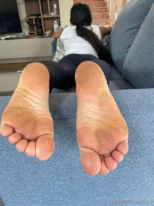 After I played football my feet get dirty and smelly. And I ..