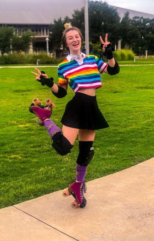 Pride day skate ☺️🌈 Got a clip for y’all 😘😘😘 
You ever seen ..