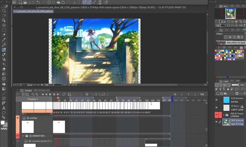 CSP file ! - Showing all the colored frames of the animation