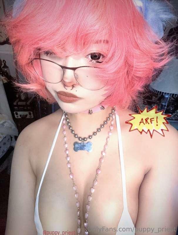 Micro bikini, puppy butt, femboy tummy photo dump :3 🩷🩵