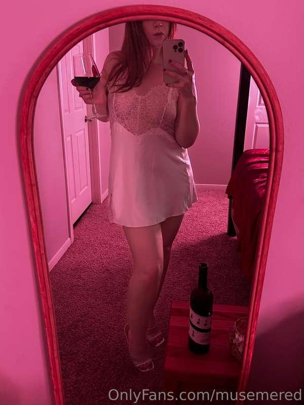 Wanna have a glass of wine with me?  ❤Tip $10 to unlock full..