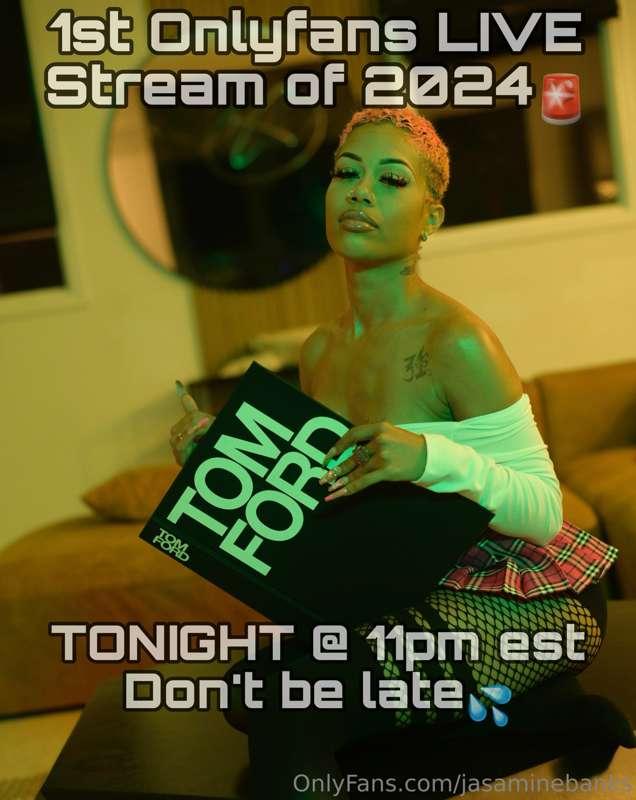 🚨Doing my FIRST LIVE STREAM of 2024 TONIGHT🚨
⬇️Starts at 11p..