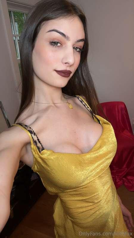 This dress makes me feel sweet… but you always make me feel ..