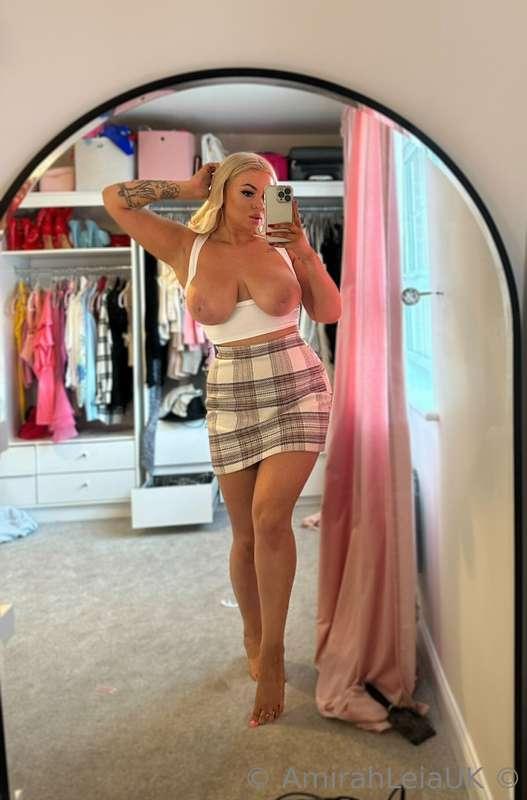 Todays outfit looks a lot better with my tits out