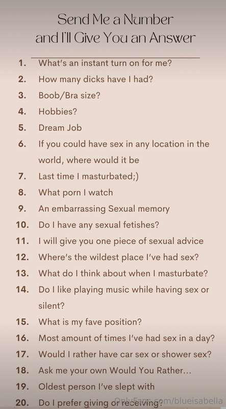voicenotes ask me anything Pick a number and I’ll send you a..